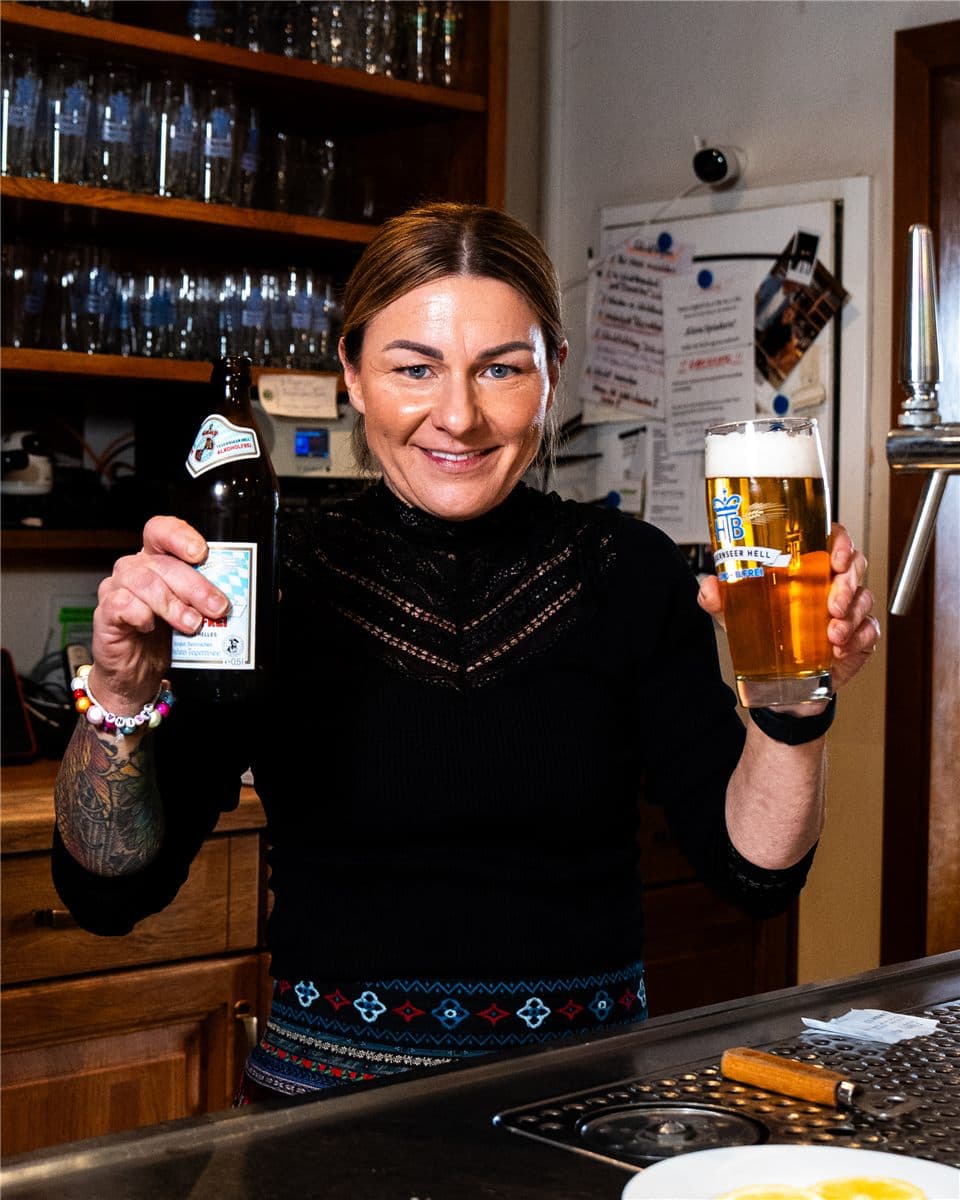 Marina Huber, Inhaberin des Weißbräustüberl Miesbach